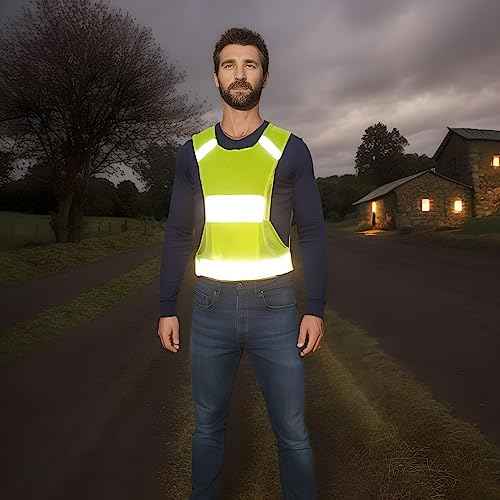 Reflective Vest Safety Running Gear with Pocket for Running Biking Walking