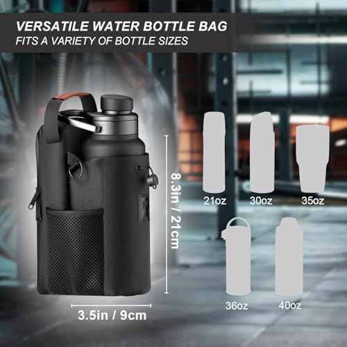 Magnetic Gym Bag Sling Bag for Men/Women,Magnet Water Bottle Gym Bag Company,Cross Body Water Bottle Holder Bags for Travel, Work and Sports,Gym Accessories