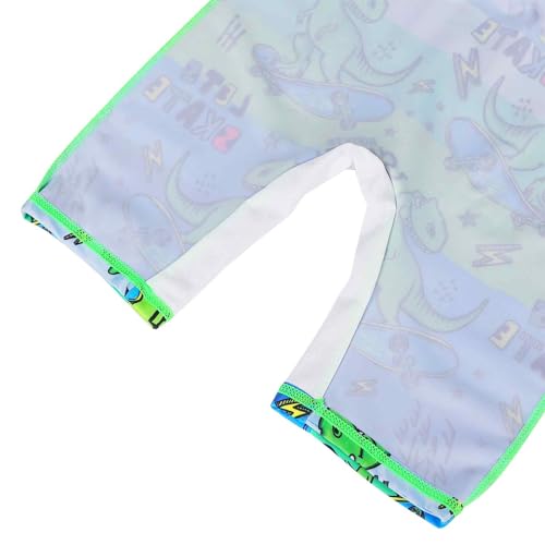 TFJH E One-Piece Boys Short Sleeve Swimsuits Rash Guard Suits Swimwear 50+ UV Sun Protective Zip
