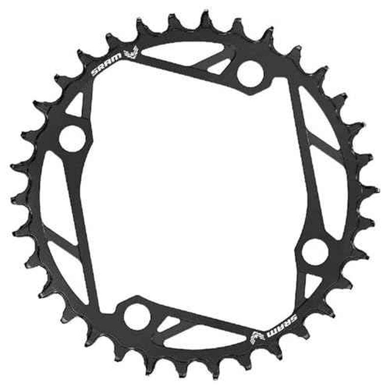 SRAM, Eagle T-Type E-MTB, Chainring, Teeth: 34, Speed: 12, BCD: 104, Bolts: 4, Steel, Black