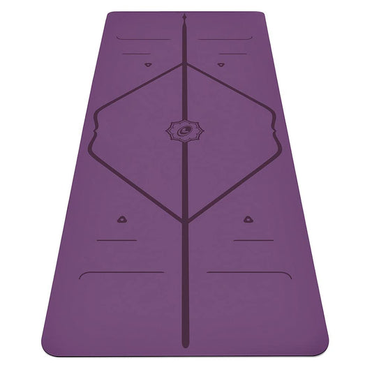 LIFORME Kids Classic Yoga Mat - Free Yoga Bag, Patented Alignment System, Warrior-like Grip, Non-slip, Eco-friendly, sweat-resistant, long, wide, 4.2mm thick mat for comfort