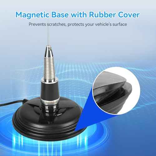 Retevis GMRS Antenna, NMO Antenna, 32-inch 462-467Mhz, Spring Magnetic Base with 16ft RG-58U Coaxial Cable,for Retevis RT97 RA86,Compatible with Midland MXT275 Cobra GMRS Radio(1Pack)