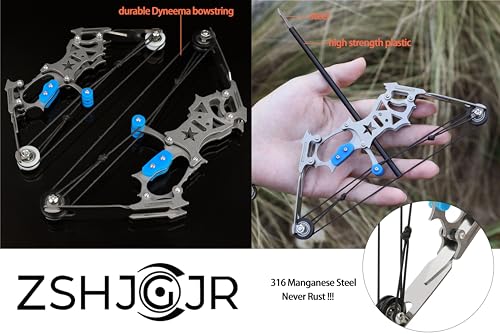 ZSHJGJR 6"/7.4"/7.9"/8.6"/8.8"/9.5" Mini Archery Bow Set Mini Compound Bow Mini Hunting Bow Right/Left Handed for Hunting Shooting Practice Archery Entertainment Fun