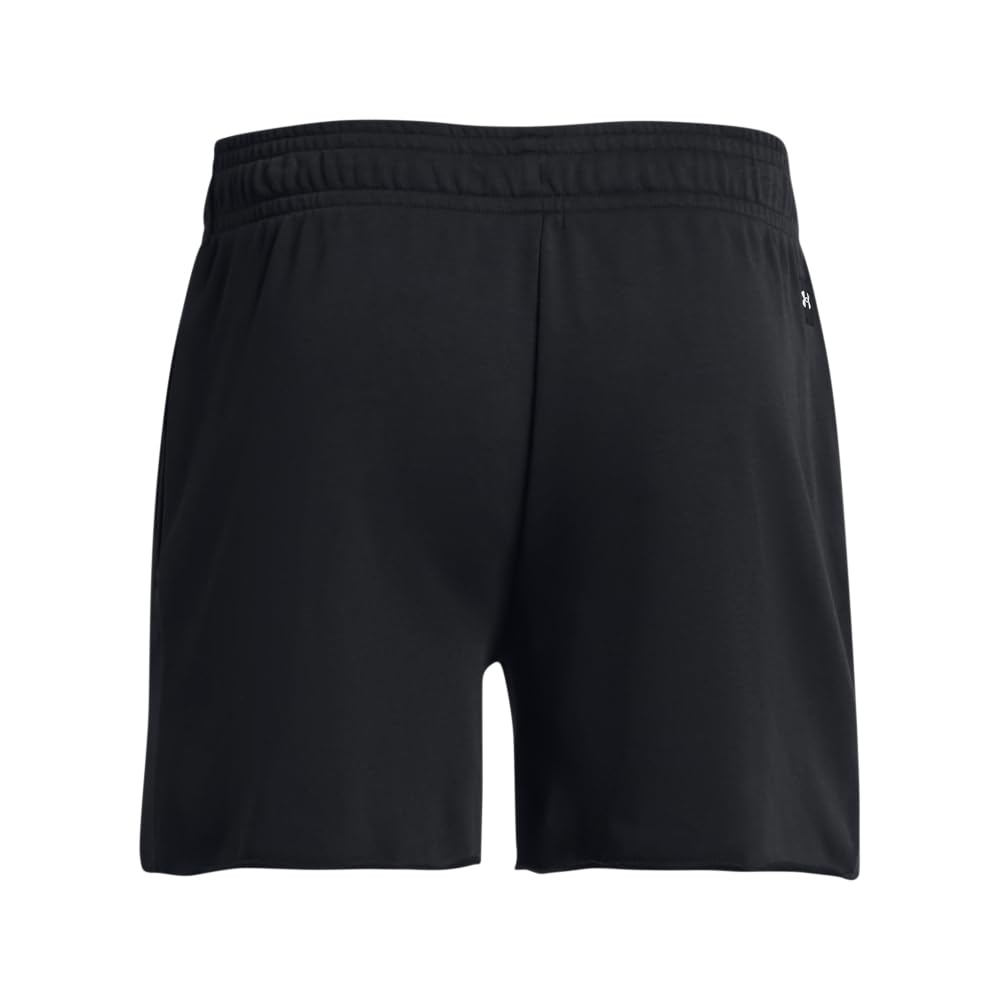Under Armour Men's Project Rock Terry Shorts, (001) Black / / Downpour Gray, X-Large