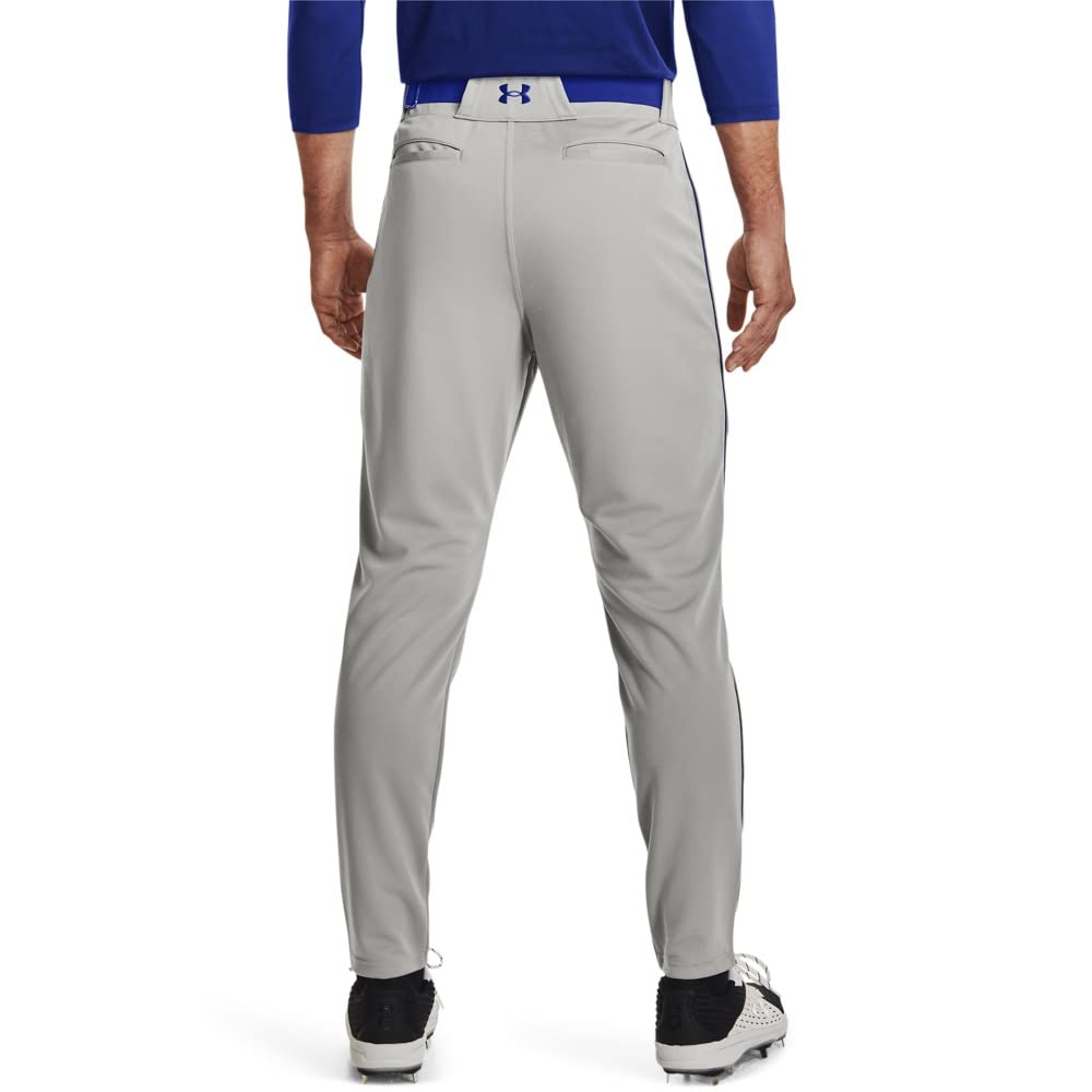 Under Armour Men's Utility Baseball Straight Leg Pant Pipe 22, (081) Baseball Gray/Royal/Royal, 3X-Large