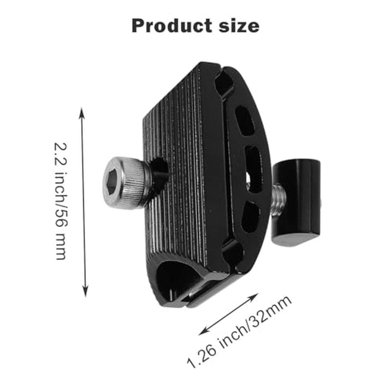 Bicycle Seatpost Head Aluminum Alloy Bicycle Seatpost Clamp Head Seatpost Clamp Parts Post Head Saddle Pipe Head for Mountain Bike Cycling (Black)