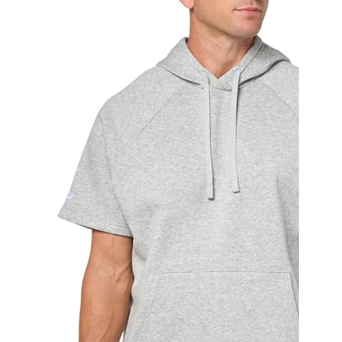 Under Armour mens Rival Fleece Short Sleeve HoodieSweatshirt