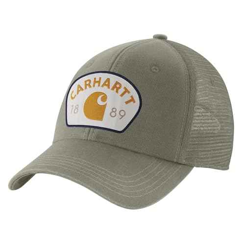 Carhartt Men's 106743 Canvas Mesh-Back 1889 Patch Cap