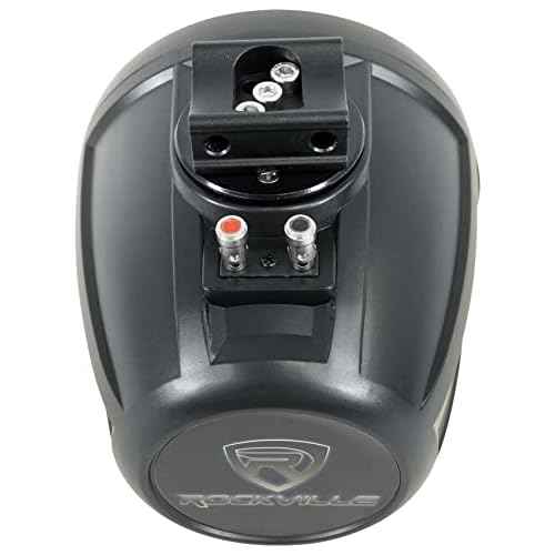 Rockville UT525B 5.25" Marine UTV/ATV Rollbar Wakeboard Tower Speakers, 280W Peak/70W RMS, IPX6 Waterproof, Swivel Mount, for Off-Road and Boat Use