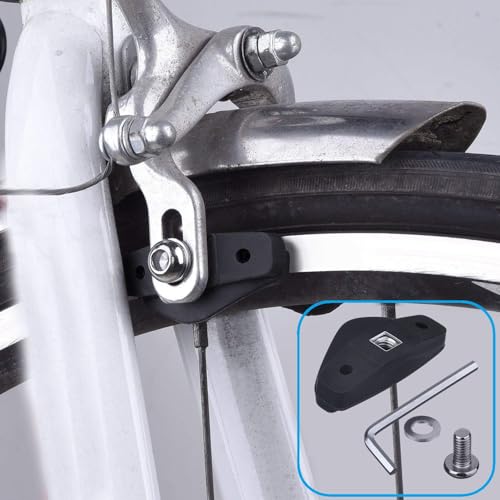 Bike Brake Pads, 2 Pairs (4 Pieces) Caliper Brake Blocks for Road Bicycle, 50mm, Black