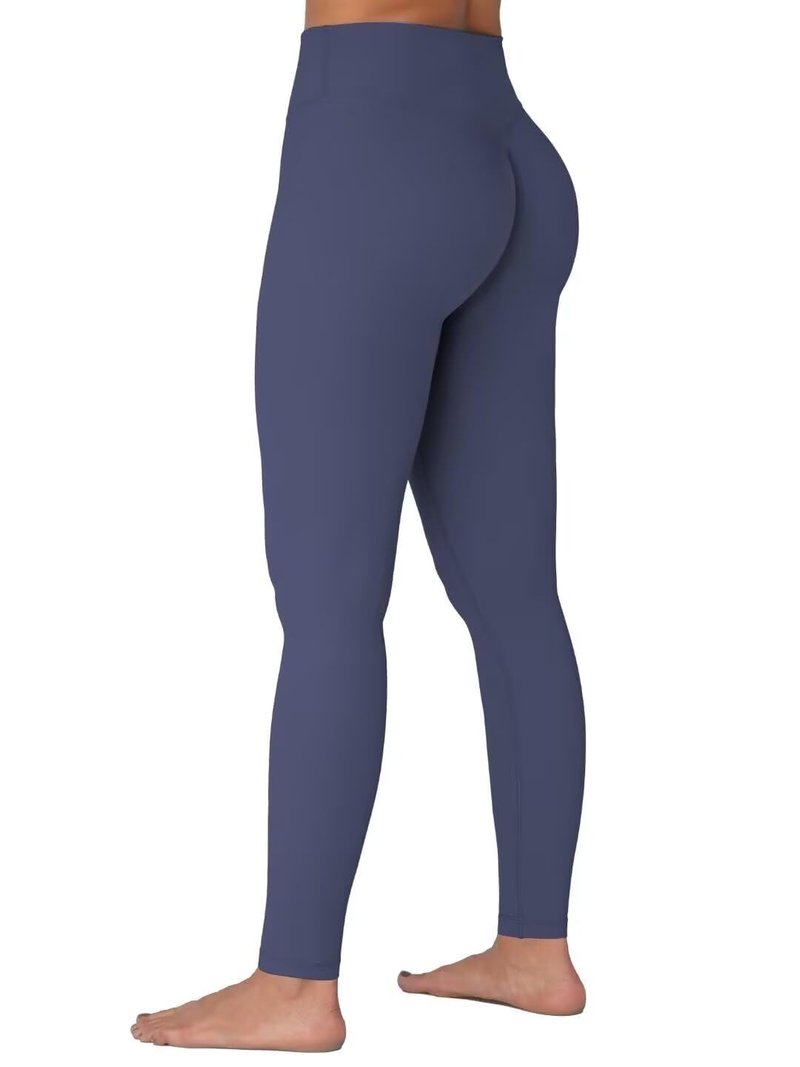 Sunzel Sunzfly Invisible Butt Scrunch Workout Leggings for Women, Butt Lifting High Waisted Gym Yoga Pants with Tummy Control 28" Ash Blue Medium