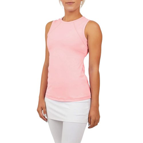 SOFIBELLA UV Colors Womens Sleeveless Tennis Shirt - Bubble/S
