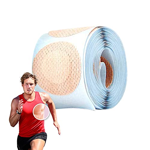 2XK-NOV Nipple cover for runners - Value Pack (100 Pieces), Disposable Running Nipple Covers Stickers for Men - 3.5cm Anti-Chafing Nipple Patch - Men Nipple Hider - Beige