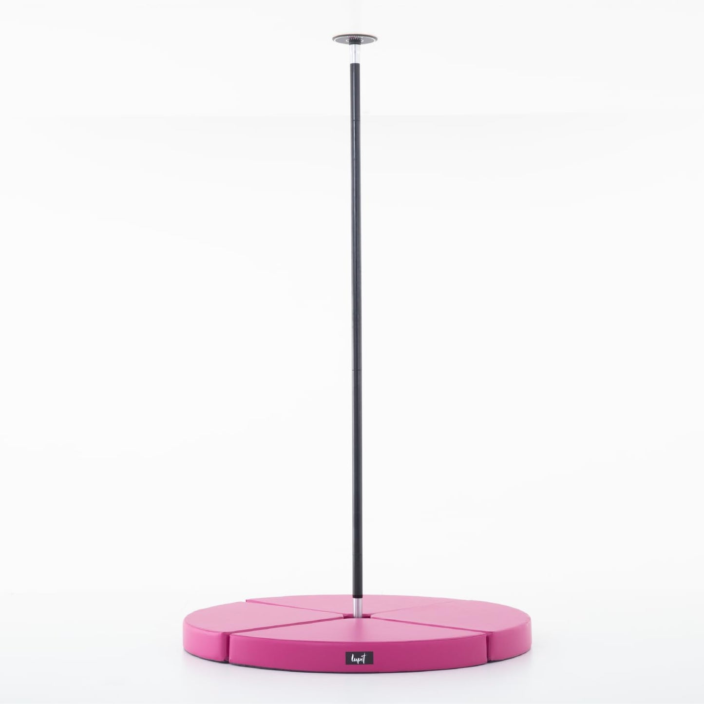 LUPIT POLE Pole Dance Crash Mat STANDARD model, Pink, 12cm (4.72in), Round - Portable Fitness Pole Dancing Safety Mat - Anti-Slippery Surface