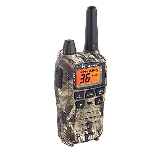 Midland¢ç - T75VP3 - 36 Channel FRS Two-Way Radio - Long Range Walkie Talkie, 121 Privacy Codes, & NOAA Weather Scan + Alert - Mossy Oak Camo - Set of 2