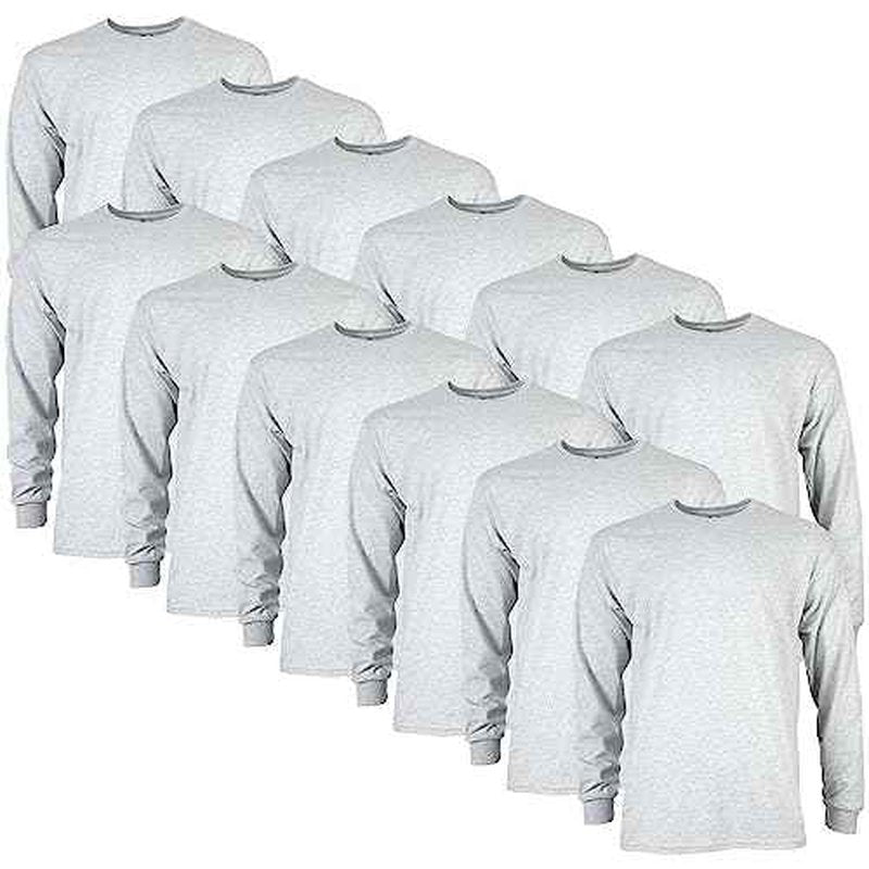 Gildan Adult Ultra Cotton Long Sleeve T-Shirt, Style G2400, Multipack
