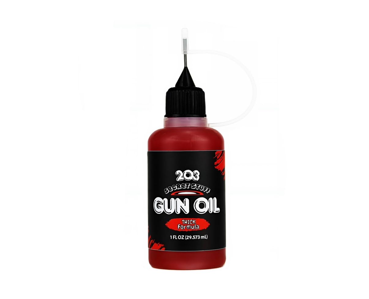High-Performance Gun Oil - Thick High Viscosity Formula | Extreme Temperature Resistant, 1 oz Needle Oiler