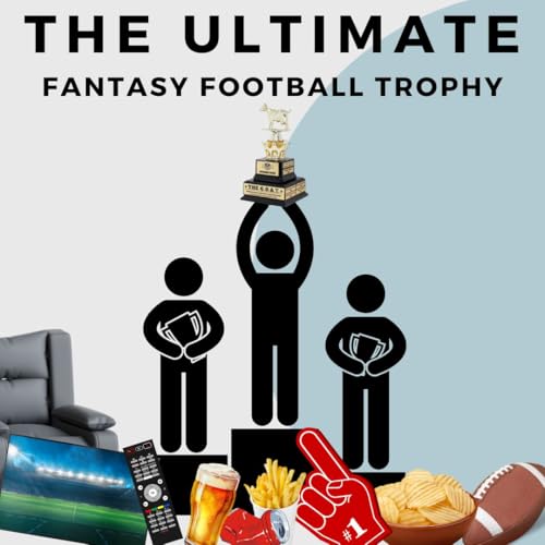 Alpha Awards Large Custom Goat Trophy for Fantasy Football League-G.O.A.T.-Greatest of All Time Funny Trophy-Traveling Perpetual Award-Personalized Laser Engraved Plate (Large Custom FFL G.O.A.T.)