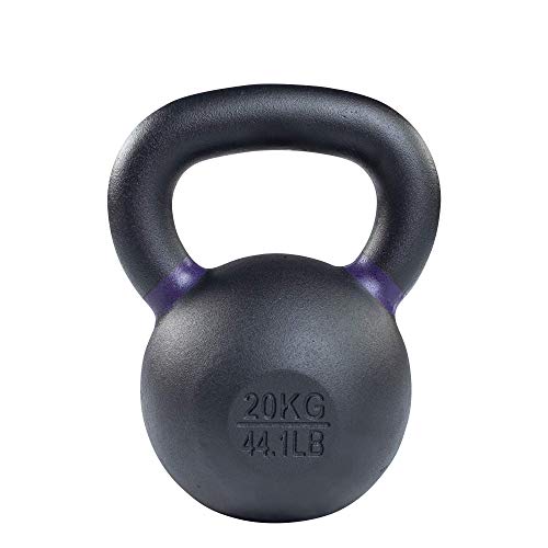 Body-Solid Single-Cast Gravity Casting Kettlebell (KBX20KG) with Kettles Grip Handle, Perfect Kettlebells for Weight Training and Core Workout, Kettle Bells for Men & Women, 20kg, 44lb