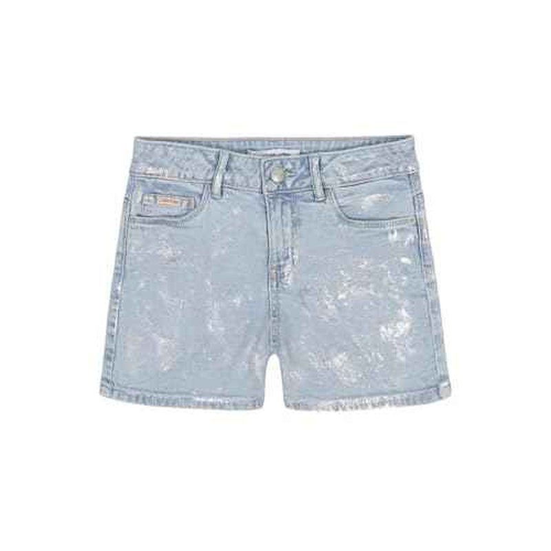 Calvin Klein Girls Boyfriend Fit Stretch Denim Jean Shorts