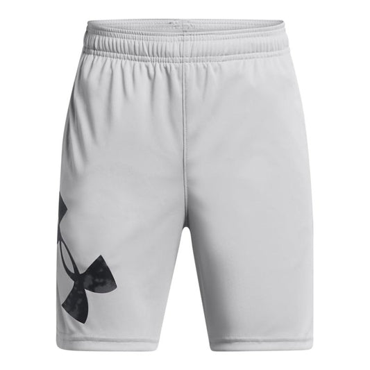 Under Armour Boys' Tech Big Logo Shorts, (011) Mod Gray / / Black, Small
