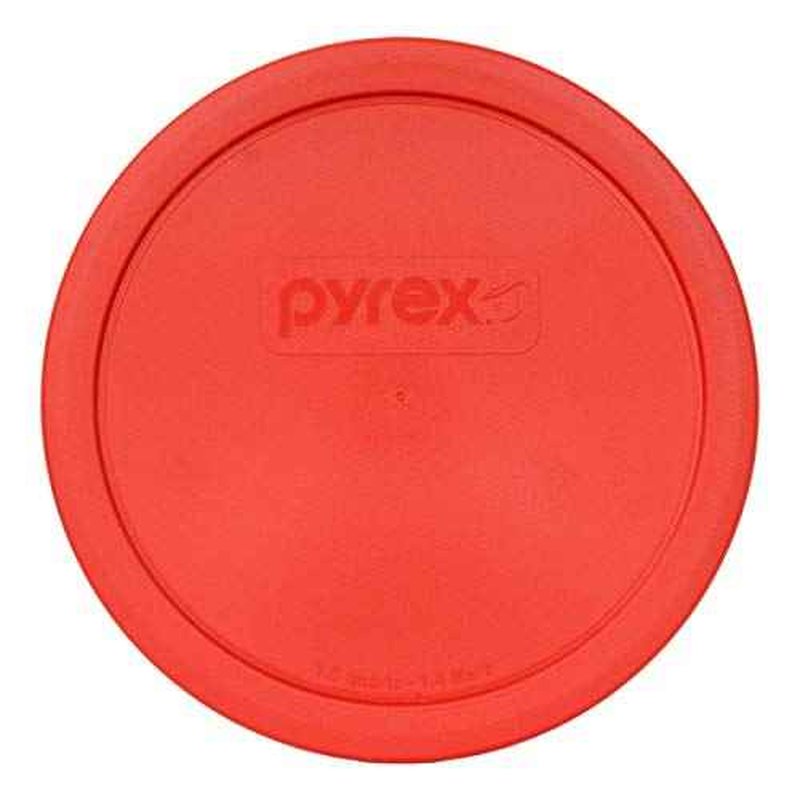 Pyrex (1) 325-PC Blue 2.5Qt, (1) 323-PC Red 1.5Qt (1) 322-PC Blue 1Qt Mixing Bowl Lids - Made in the USA