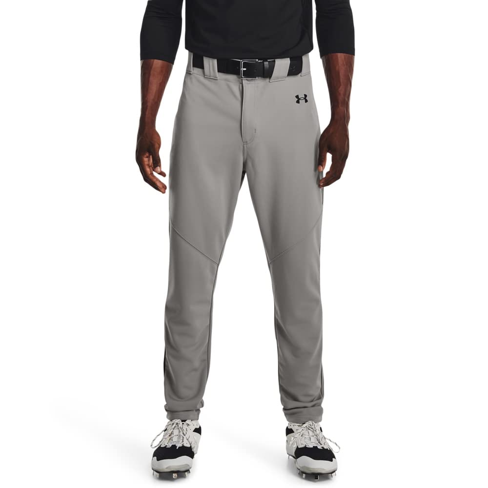 Under Armour Men's Utility Baseball Straight Leg Pant Pipe 22, (080) Baseball Gray/Black/Black, XX-Large