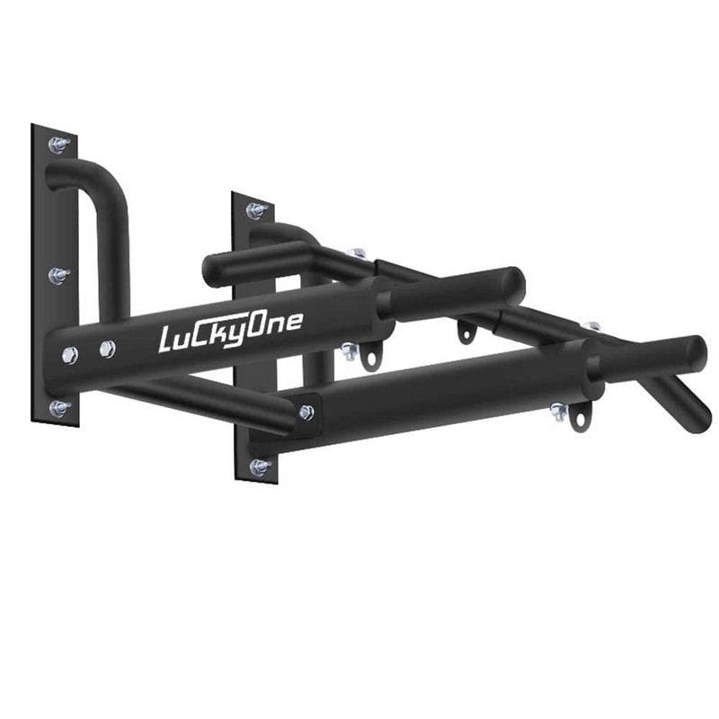Wall Mount Pull Up Bar, Heavy Duty Steel Joist Mount Chin Up Bar, Pull-Up Bar With Wood Mount and Wall Mount Screws