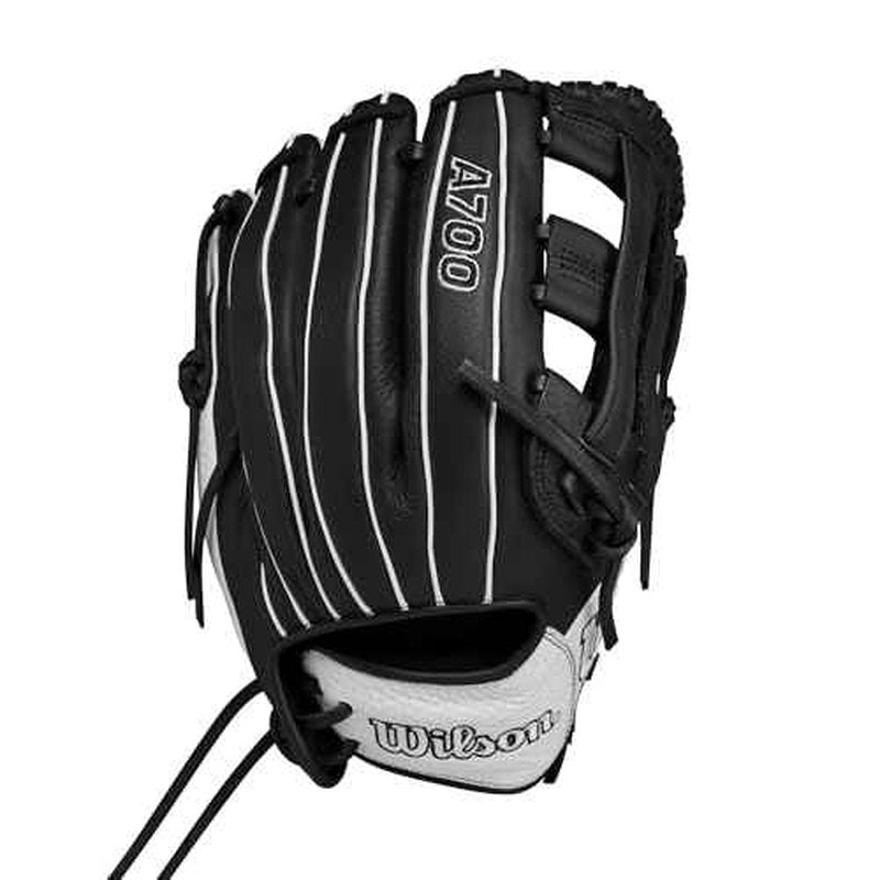 Wilson 2024 A700 12" Infield Fastpitch Glove - Black/White, Right Hand Throw