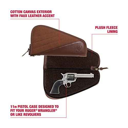 Allen Company Ruger Wrangler Leather Revolver Case, 11" L Revolvers/Handguns, Caramel
