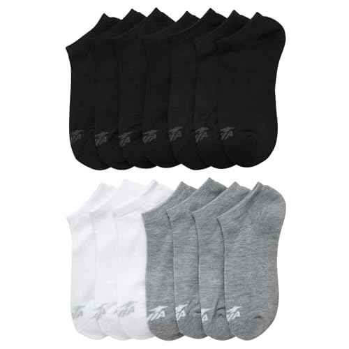 Avia Womens No Show Socks - 14 Pack Soft Stretch Moisture Wicking Athletic Low Cut Socks for Women (Size 4-9, Extended: 9-12)