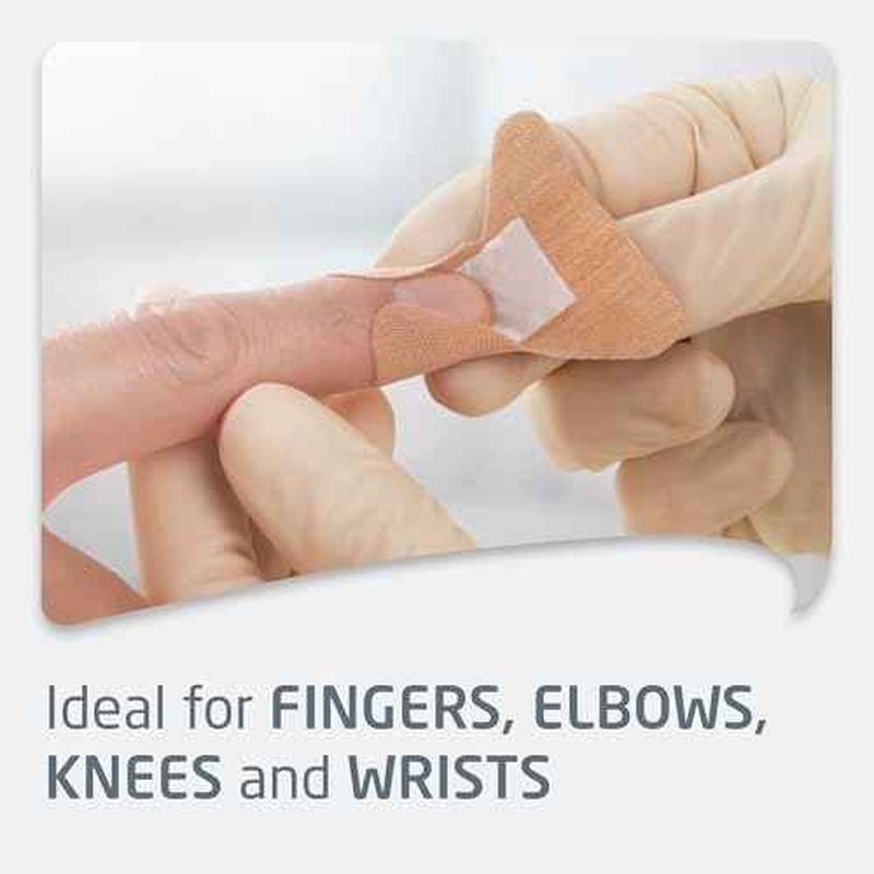 Leukoplast elastic - First Aid Dressings - Stretchable and Conformable - Ideal for Fingers, Elbows, Knees and Wrists - 1 in x 3 in - Box of 300