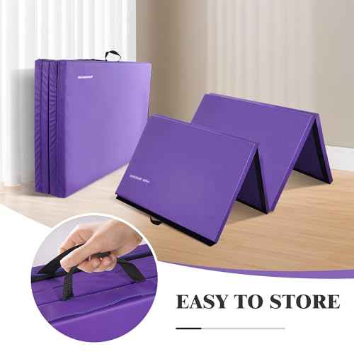 Fitvids Exercise Tumbling Gymnastics Mat, 4'x8'x2" Gym Workout Mat