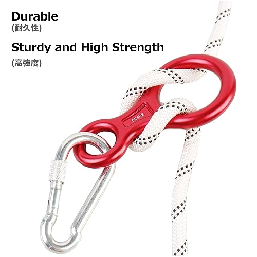 Azarxis 35 kN 50 kN Climbing Rescue Figure 8 Descender Large Bent-Ear Rigging Plate Heavy Duty & High Strength Rappel Device Equipment for Rappelling Belaying Tree Climbing Aerial Silks Rigging