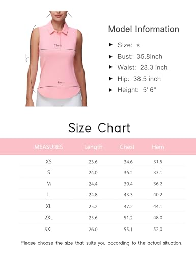 THE GYM PEOPLE Women's Sleeveless Tennis Polo Shirts Collared Slim Fit Breathable Workout Golf Tank Tops Black