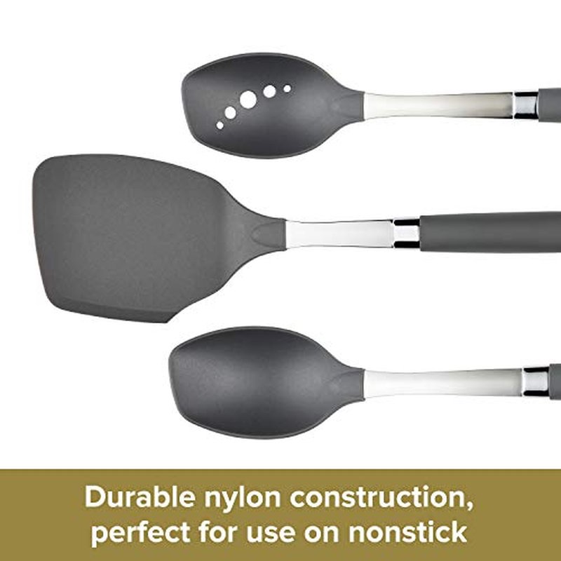 Anolon 10-Piece Nylon Mixed Tool Set, Graphite