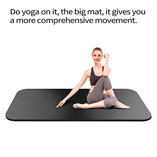 Exercise Equipment Mat - Treadmill Mat, Exercise Bike Mat, Fitness Mat, Elliptical Mat, Jump Rope Mat, Yoga Mat, Gym Mat Use on Hardwood Floors Protection…