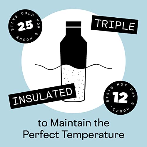 Corkcicle Insulated Canteen Travel Water Bottle, Triple Insulated Stainless Steel, Easy Grip Straw Mouth, Keeps Beverages Cold for 25 Hours or Warm for 12 Hours, 20oz, Rose Camo