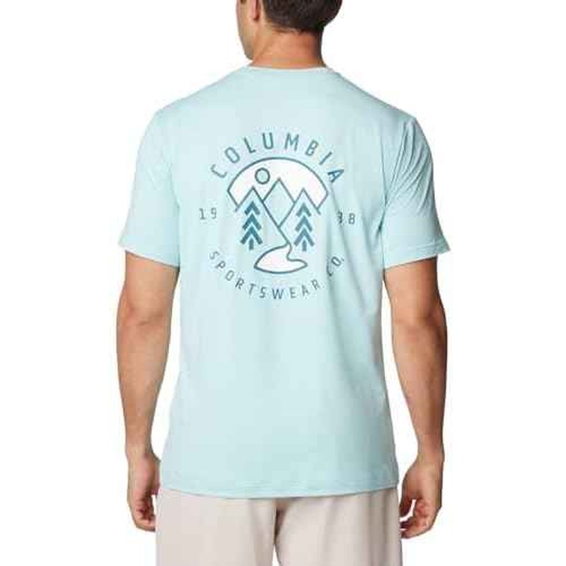 Columbia Mens Kwick Hike Back Graphic Short Sleeve Tee