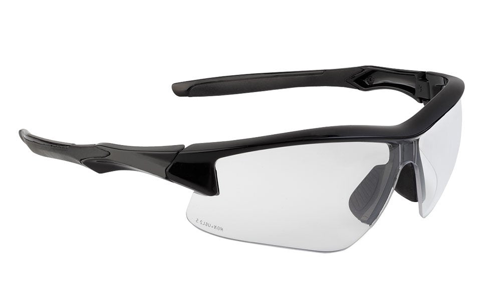 Howard Leight by Honeywell Uvex Acadia Shooting Glasses with Uvextreme Plus Anti-Fog Lens Coating, Clear Lens (R-02214)