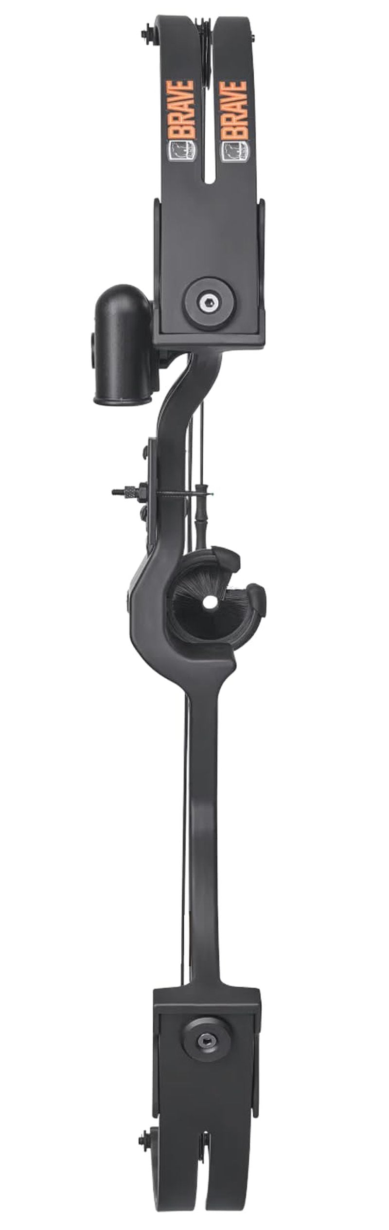 Bear Archery Brave Compound Youth Bow Set, Right Handed, Ages 8-12, Draw Weight up to 25lb, Draw Length up to 19.5", Accessories: Whisker Biscuit Arrow Rest®, Bow Sight & Finger Rollers, Black