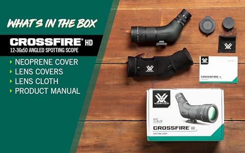 Vortex Optics Crossfire HD Spotting Scopes (12-36x50 Straight)