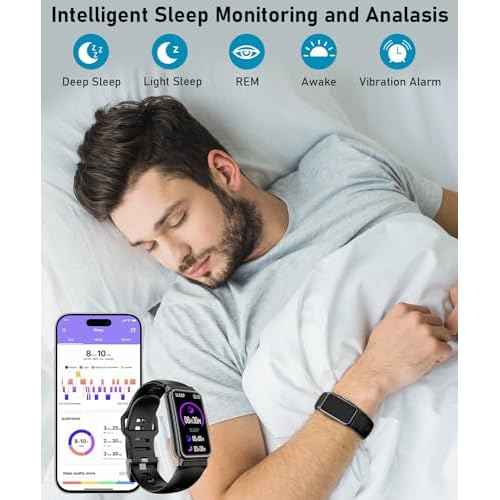 Smart Watch Fitness Tracker with 24/7 Heart Rate, Blood Oxygen Blood Pressure Monitor Sleep Tracker 120 Sports Modes Activity Trackers Step Calorie Counter IP68 Waterproof for Andriod iPhone Women Men