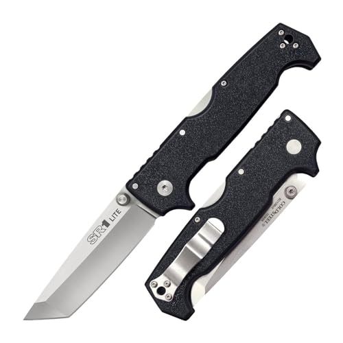 Cold Steel SR1 LITE Tanto Point / 9 3/8" Overall / 4" Blade / 4.8MM Thick / 8CR13MOV Steel/Blister Packed,Black