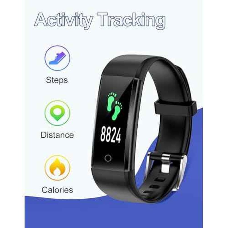 GRV Fitness Tracker Non Bluetooth Fitness Watch No App No Phone Required Waterproof Pedometer Watch with Steps Calories Counter Sleep Tracker for Men Women Parents