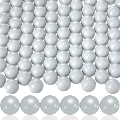 Civaner 150 Pieces 68 Cal Paintballs Solid Balls 68 Breaker Balls Hard Nylon Paintball for Shooting Training Practice (Gray)