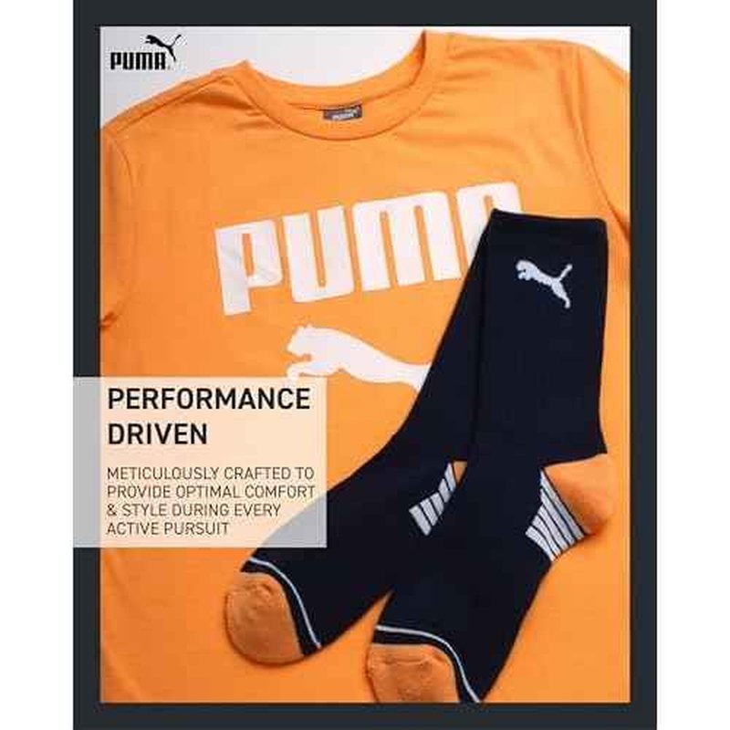 PUMA Boys T-Shirt - 2 Piece Casual Crewneck Short Sleeve Athletic Graphic Tee Shirts for Boys with Matching Socks (S-XL)