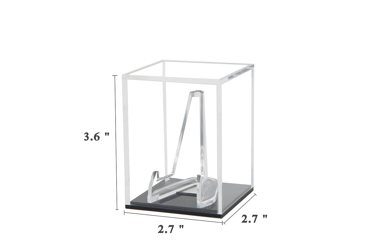 Championship Ring Display Case Baseball Rings Clear Challenge Military Coin Display Case Box Stand Holder UV Protection