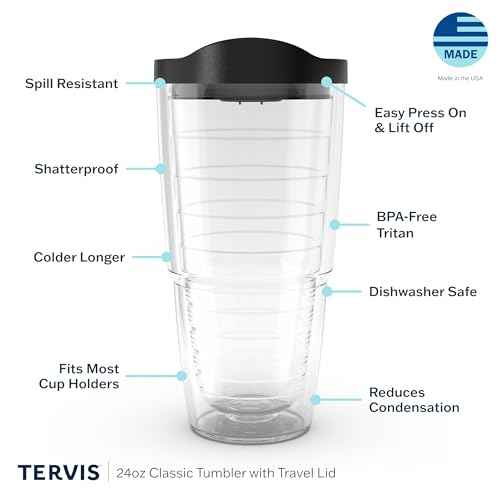 Tervis Dr. Seuss - Oh the Places You'll Go Quote Made in USA Double Walled Insulated Tumbler Travel Cup Keeps Drinks Cold & Hot, 24oz, Classic