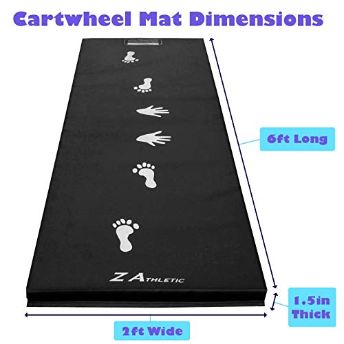 Z Athletic Children's Cartwheel and Beam Training Folding Mat for Gymnastics and Tumbling